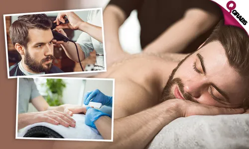 Body Scrub, Haircut, Manicure & Pedicure for Men!